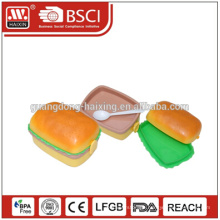 Airline Catering Plastic Lunch Box with Transparent Lid